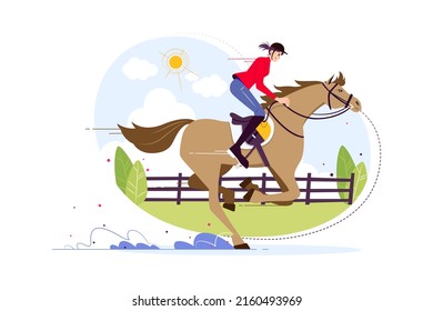 Sports Activities Illustration concept. A flat illustration isolated on white background
