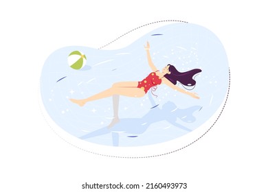 Sports Activities Illustration concept. A flat illustration isolated on white background
