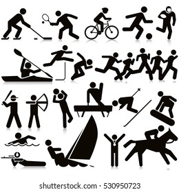 Sports Activities Travel Icon Set