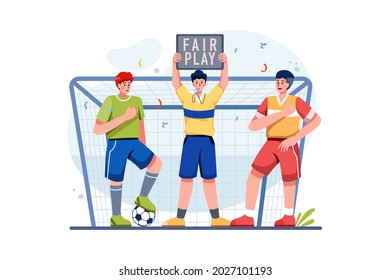 Sports activity Illustration concept. Flat illustration isolated on white background.