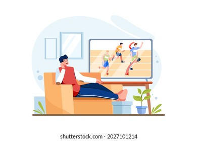 Sports activity Illustration concept. Flat illustration isolated on white background.