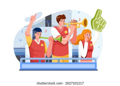 Sports activity Illustration concept. Flat illustration isolated on white background.