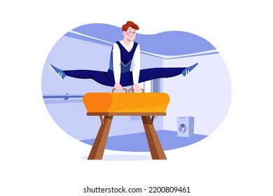 Sports Activity Illustration concept on white background