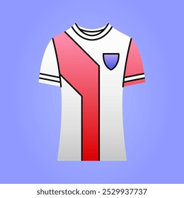 Ilustración de gradiente de ropa deportiva para fútbol, baloncesto, pelota de hockey, voleibol, carreras, juegos.