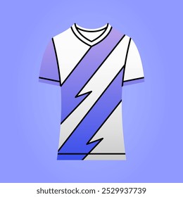 Ilustración de gradiente de ropa deportiva para fútbol, baloncesto, pelota de hockey, voleibol, carreras, juegos.