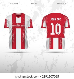 Sports apparel vector template editable