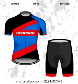 Plantilla de vector de vestimenta deportiva editable