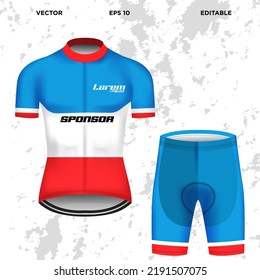 Sports apparel vector template editable