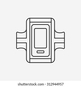 Sports armband line icon