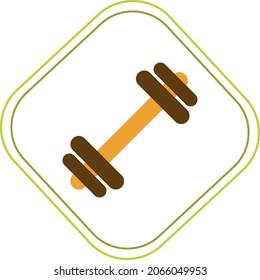 sports articles. dumbbells. vector image white background.