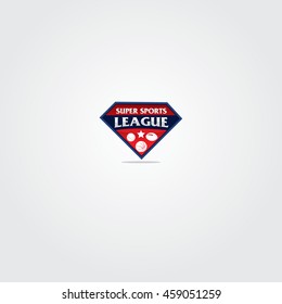 Sports athletic league event badge graphic logo emblem