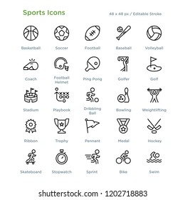 Sports Athletics Games Icon Outline