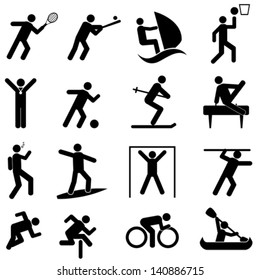 Sports and athletics icon set