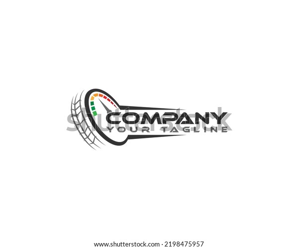 Sports  Automotive Tire Logo. Creative Fast\
Tire Icon Vector\
Illustration.