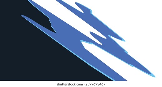 sports background, banner design in blue and black with pointed shapes and empty space. eps10 vector