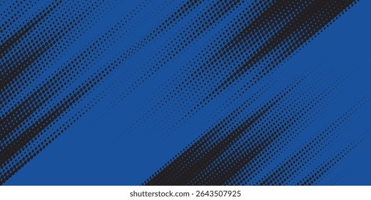 sports background, banner design in blue and black with pointed shapes and empty space. brush stroke modern grunge.vector illustration.modern.