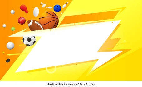 Sports background design with abstract modern template. Sport concept