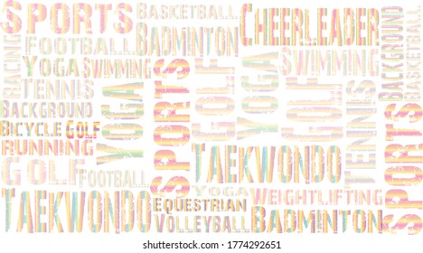Sports background design. Website landing page. Template for apps. Modern letter. Vector illustration
