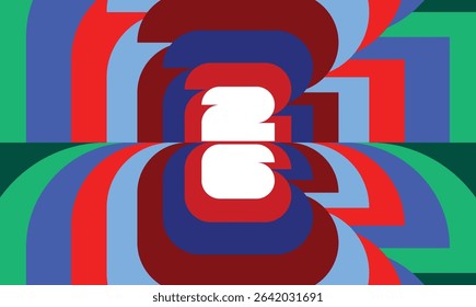 Sports background for event, tournament icon logo sign invitation or cup. Layout design template with geometric shapes. World Championship 2026 26