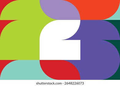 Sports background for event, tournament icon logo sign invitation or cup. Layout design template with geometric shapes. World Championship 2026 26