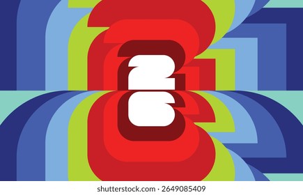 Sports background for event, tournament icon logo sign invitation or cup. Layout design template with geometric shapes. World Championship 2026 26