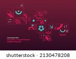 Sports background for event, tournament, invitation, cup or championship. Layout design template with geometric shapes. Qatar 2022.