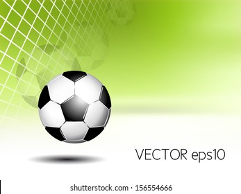 Sports Background - Soccer Ball In Net