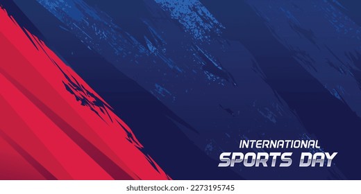 Sports Background Vector. International Sports Day Illustration, Graphic Design for the decoration of gift certificates, banners, and flyer