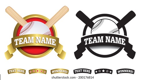 sports badge or icon isolated on a white background