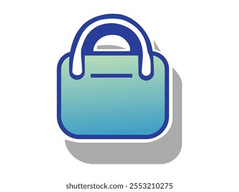 Ícone de saco de esportes isolado no fundo branco.Ícone de saco de compras - ícone de carrinho de compras, símbolos de pacotes em linha fina, contorno. web vetor icon.Containing saco de compras, bolsa, bolsa, saco de dinheiro e mochila