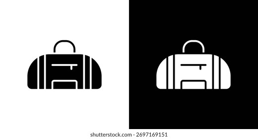 Sporttasche Symbol - Vector. Flacher Design-Stil eps 10