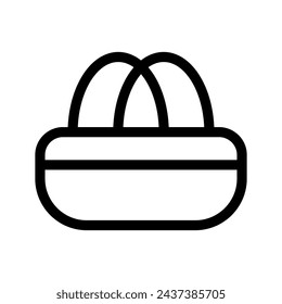 Sports Bag Icon Vector Symbol Design Illustration