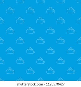 Sports bag pattern vector seamless blue repeat for any use