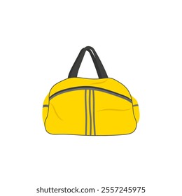 Sports Bag, Sport Equipment Vector Illustration Isolated