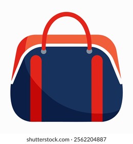 sports bag vector icon on white background