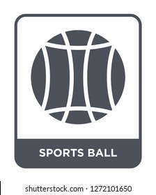 sports ball icon vector on white background, sports ball trendy filled icons from Entertainment and arcade collection, sports ball simple element illustration