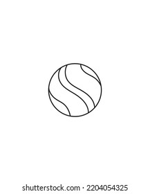 Sports ball line art vector isolated on white background. outline line vector, illustration. 