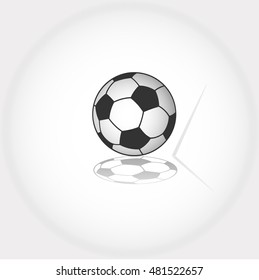 sports ball and the shadow from the