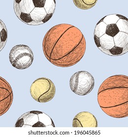 sports balls pattern