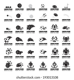 Sports Balls Set - Isolated On White Background - Vector Illustration, Graphic Design Editable For Your Design 