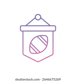 Sports Banner Icon vector stock illustration