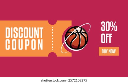 Sports banner voucher offer template advertising design