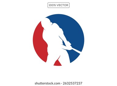 Sports Baseball Logo Design Silhouette illustration