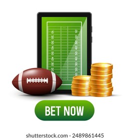 Sports betting banner. Banner for a website. Vector illustration.