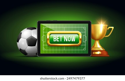 Sports betting banner. Banner for a website. Vector illustration.