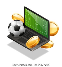 Sportwetten. Banner für eine Website. Vektorgrafik.