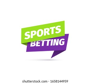 Sports betting isolated vector icon. Sticker for online bets