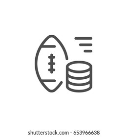 Sports betting line icon