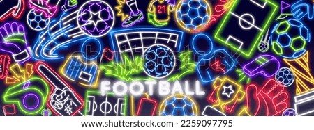 Sports betting neon sign, bright signboard, light banner. Sports betting logo neon, emblem. Vector illustration