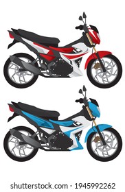 Sports bike motorcycle decal design  template vector